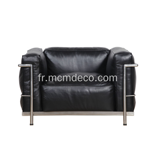 Canapé simple en cuir LC3 Grand Modele